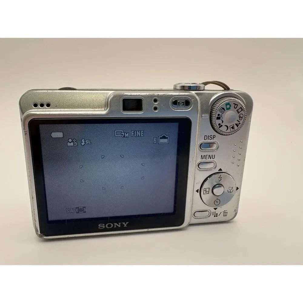 Sony Cyber-shot Digital Camera DSC-W55 7.2MP Silver 3x Zoom